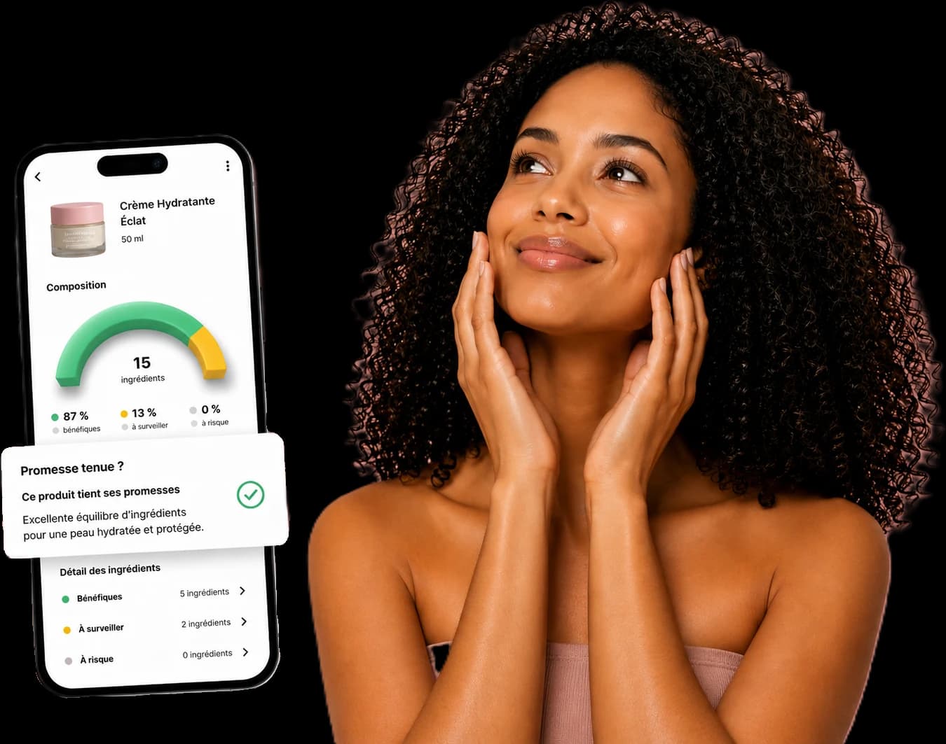 Aperçu de l'application Cosme Check